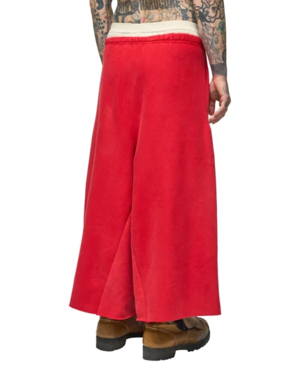 RED NBHD PADDED SWEAT-SHORT