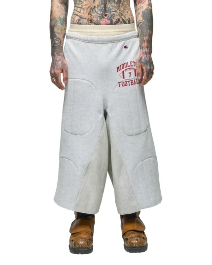 GREY NBHD PADDED SWEAT-SHORT